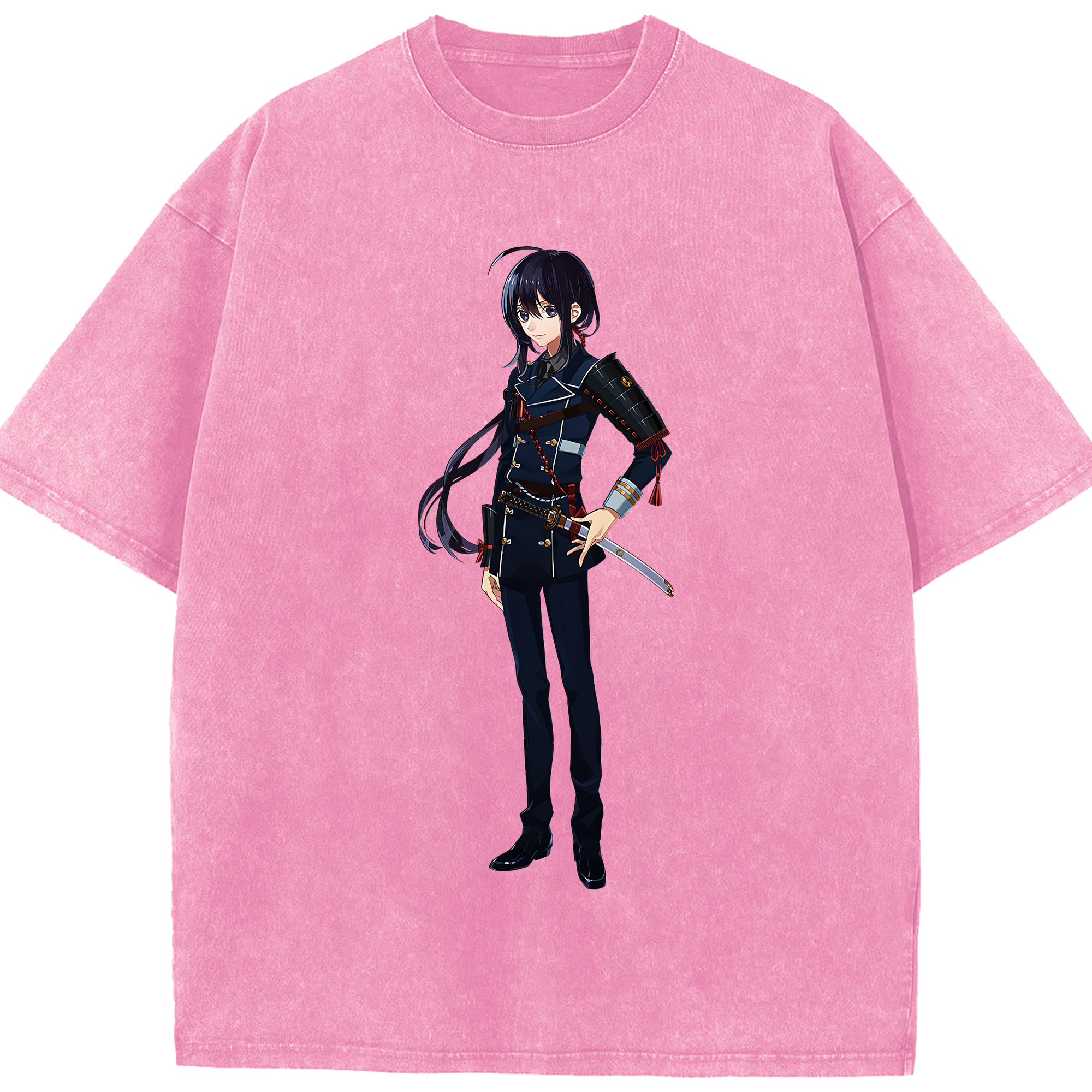 （画像用） 刀剣乱舞 Touken Ranbu 綿100% ヴィンテージ風 半袖Tシャツ（フロントプリント）
